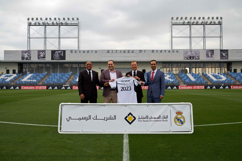 وقع البنك السعودي للاستثمار اتفاقية مع نادي ريال مدريد ليكون الشريك الرسمي للنادي
