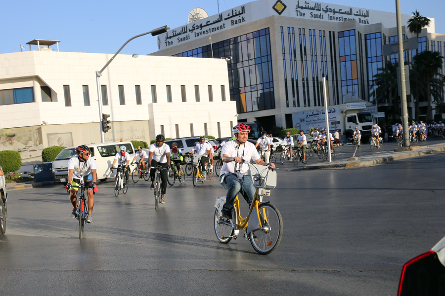 مسيرة الدراجات الهوائية في اليوم العالمي للسكري