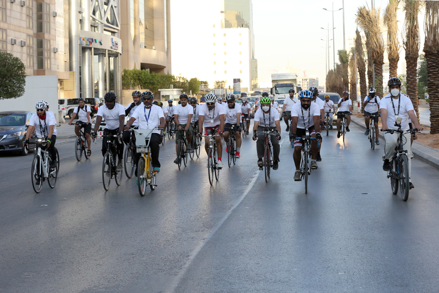 مسيرة الدراجات الهوائية في اليوم العالمي للسكري